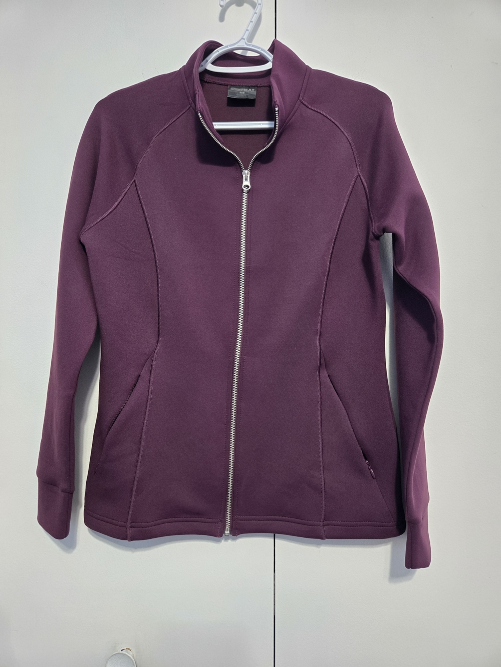 32 Degrees Heat Plum Full Zip Athletic Jacket Small